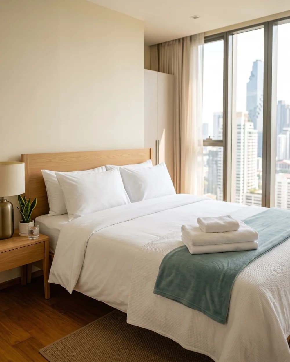 Maison Siam housekeeper preparing a Bangkok condo between stays